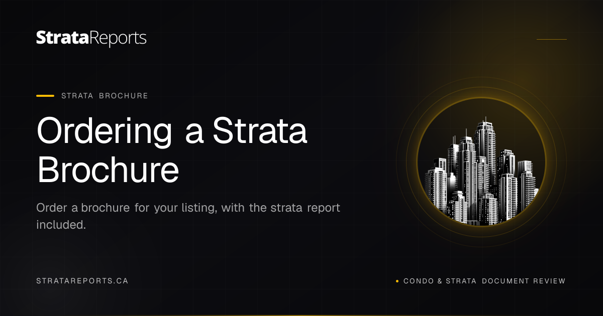 StrataReports | Ordering a Strata Brochure